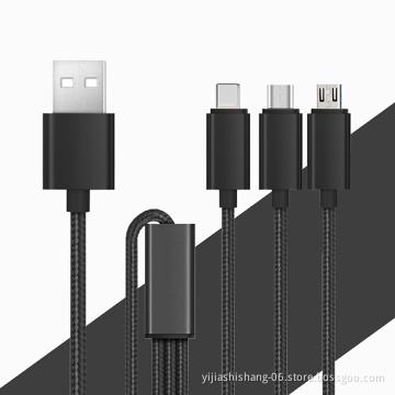 Yijiashishang Factory Colorful Nylon Fast USB Cable